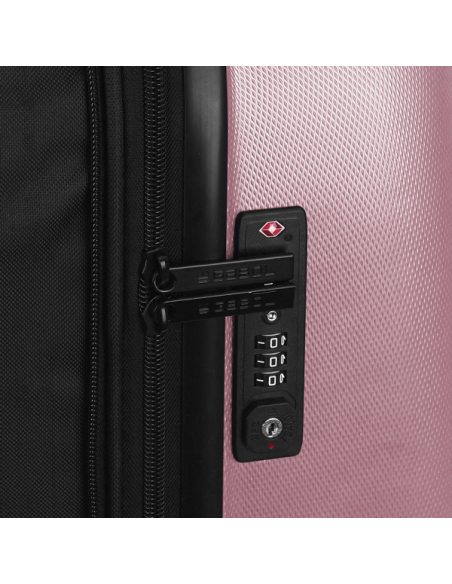 Kofer srednji Gabol 48x67x27 cm ABS 70l-3,7 kg Paradisl pastelno rozi