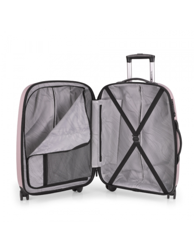 Kofer srednji Gabol 48x67x27 cm ABS 70l-3,7 kg Paradisl pastelno rozi