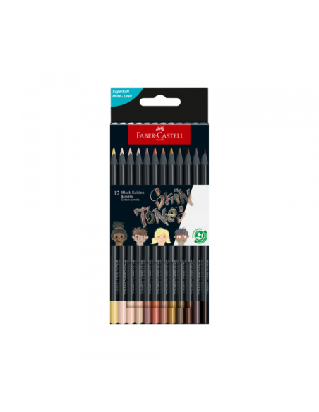 Drvene bojice Faber Castell Black Edition 1/12 116414 SKIN TONE Drvene bojice Faber Castell Black Edition 1/12 116414 SKIN TONE