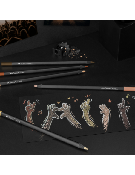 Drvene bojice Faber Castell Black Edition 1/12 116414 SKIN TONE Drvene bojice Faber Castell Black Edition 1/12 116414 SKIN TONE