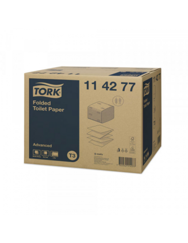 Toalet papir za dispenzer Tork T3 složivi 252 lis 1/36 114277
