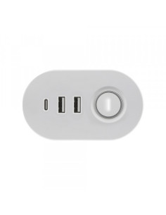 Produžni kabl SL3000 3 utičnice, 1,5m USB A/C, beli 2