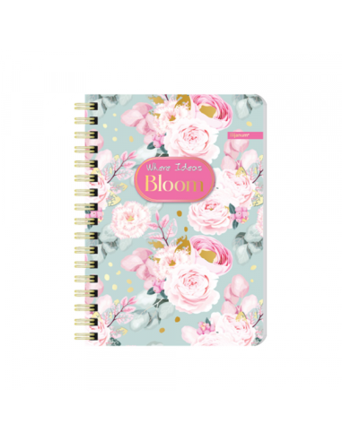 Sveska A6 Bloom spirala dikto 60l