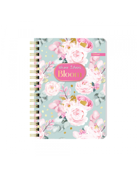 Sveska A6 Bloom spirala dikto 60l