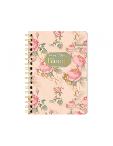 Sveska A6 Bloom spirala dikto 60l