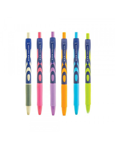 Gel olovka 0.7mm Colour zone UNL-1324 plava