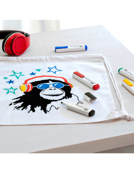 Flomaster za tekstil Faber Castell basic color 1/5 159520 Flomaster za tekstil Faber Castell basic color 1/5 159520