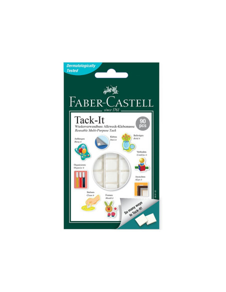 Kreativna traka samolepljivi jastučići Faber Castell bela 50gr 1/...