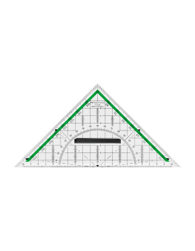 Trougao sa drškom Faber Castell 20cm 177090