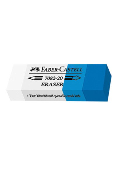 Gumica Faber Castell belo-plava za mastilo (1/20) 01719
