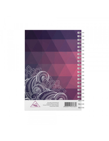 Sveska A6 Mandala spirala sk 100l (HL)