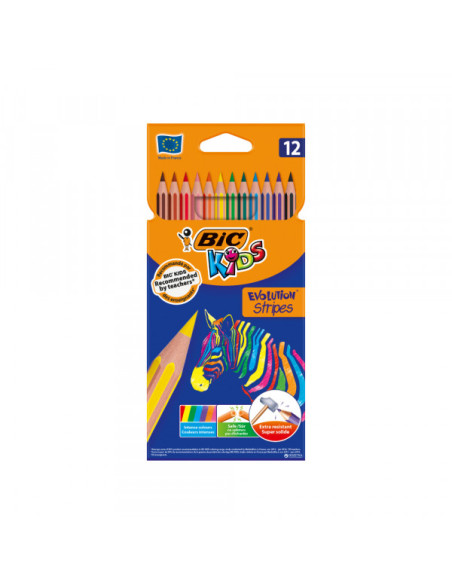 Drvene bojice BIC Evolution Stripes 1/12
