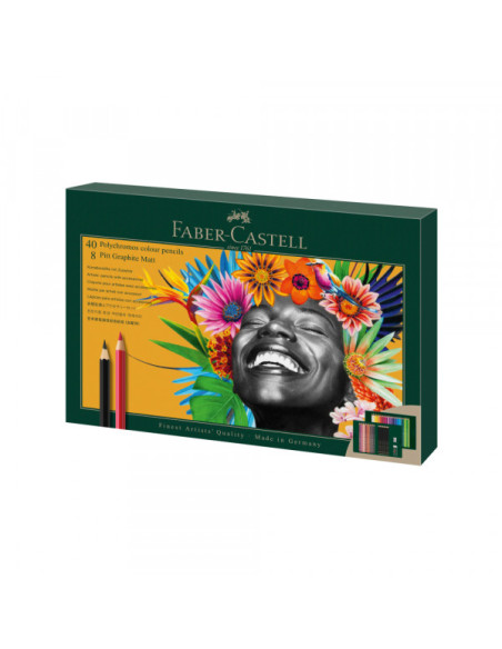 Drvene Bojice Faber Castell Polychromos 1/50 + pitt graph mat 210054 Drvene Bojice Faber Castell Polychromos 1/50 + pitt graph mat 210054