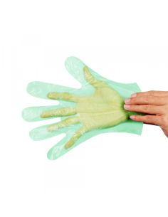 Rukavice polietilen 100/1 zelene 2