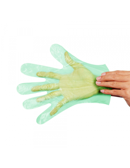 Rukavice polietilen 100/1 zelene Rukavice polietilen 100/1 zelene