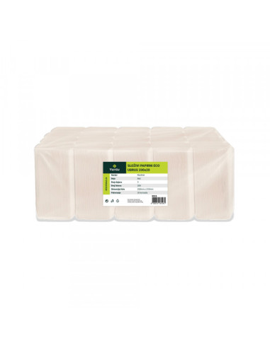 Ubrusi složivi VERDE ECO 2-sl. 21x22 cm (20 kom x 200 lista)