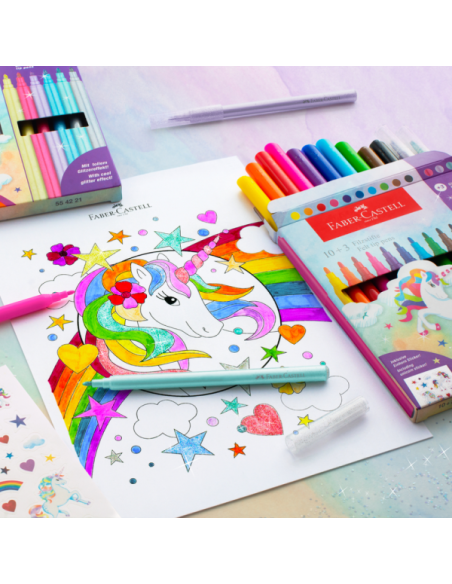 Flomaster školski Faber Castell Unicorn 1/10+3 554213 Flomaster školski Faber Castell Unicorn 1/10+3 554213