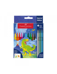 Flomaster školski Faber Castell 1/10+3 Dinosaur 554214