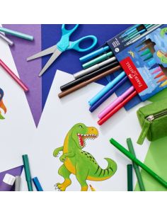 Flomaster školski Faber Castell 1/10+3 Dinosaur 554214 2