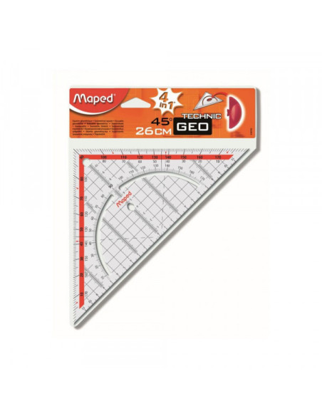 Trougao MAPED 26cm45 geometric za konstrukciju Trougao MAPED 26cm45 geometric za konstrukciju