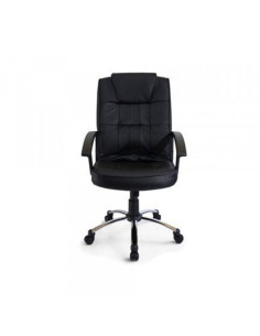 Radna fotelja LGA68 CR crna eko koža