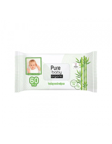 Maramice vlažne Pure Organic 60/1