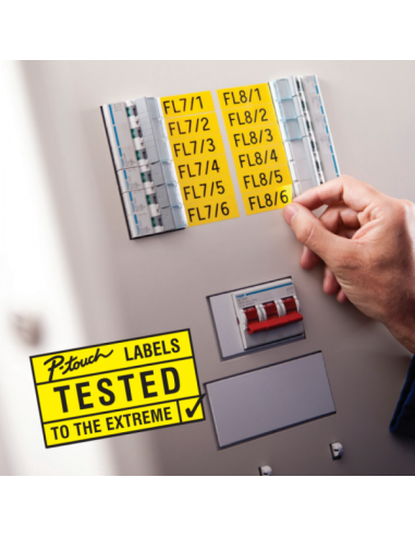 TZe-435 belo na crveno 12mm