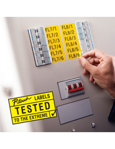 TZe-435 belo na crveno 12mm TZe-435 belo na crveno 12mm