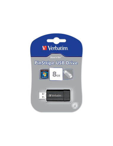 Flash USB 8GB Verbatim 2.0 PinStripe