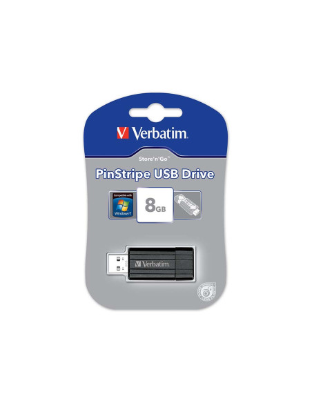 Flash USB 8GB Verbatim 2.0 PinStripe