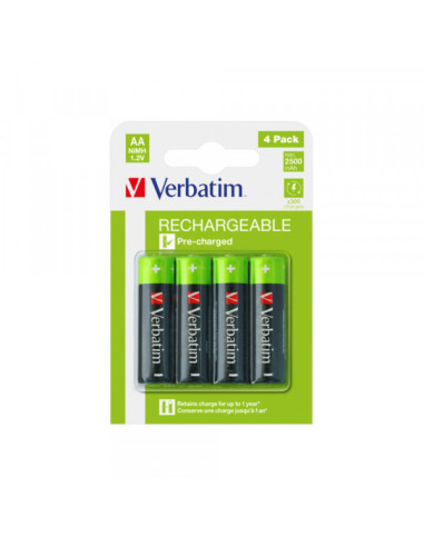 Baterija LR 6 punjiva Verbatim AA 1/4 blister 2500mAh