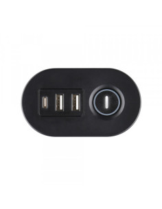 Produžni kabl SL3000 3 utičnice, 1,5m USB A/C, crni 2