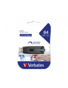 Flash USB 64GB Verbatim 3.2 V3 Black (49174)