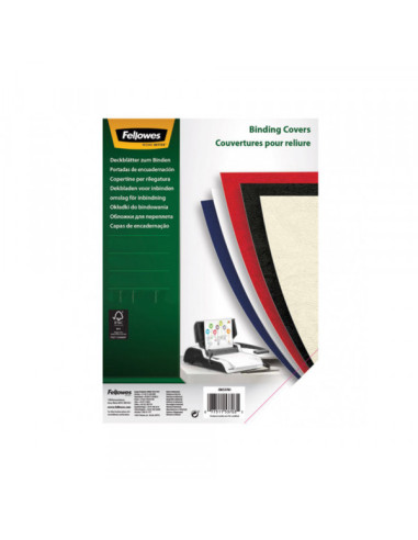 Karton za koričenje FELLOWES 5370305 250gr. A4, crvena