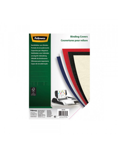 Karton za koričenje FELLOWES 5370305 250gr. A4, crvena Karton za koričenje FELLOWES 5370305 250gr. A4, crvena