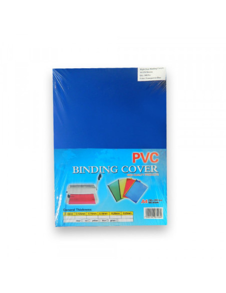 Folija za koričenje PVC A4 150 mic crvena Folija za koričenje PVC A4 150 mic crvena