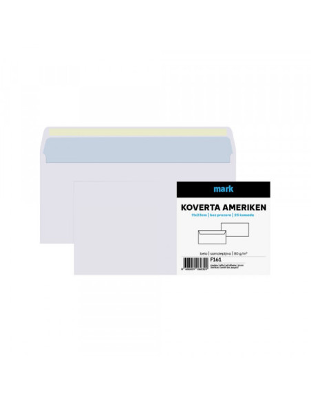 Koverta ameriken MARK BP 11x23cm 25 kom