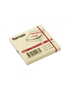 Samolepljivi listići Fornax 100 lis, 75x75 žuti