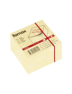 Kocka samolepljivi listići FORNAX 450 lis, 75x75 žuta 414395