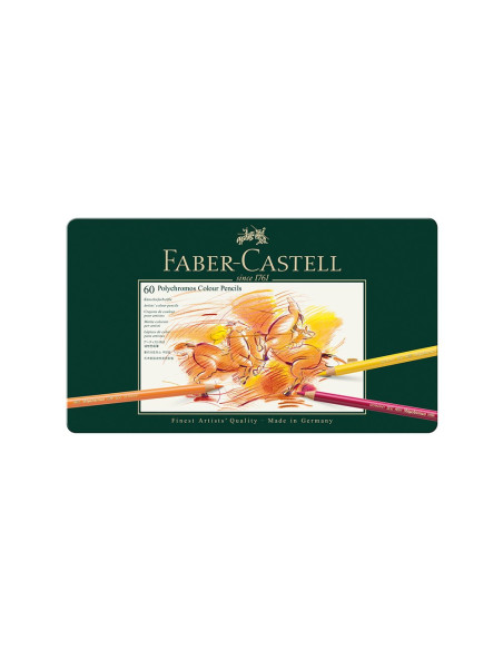 Drvene bojice Faber Castell Polychromos 1/60 110060 metalna kutija Drvene bojice Faber Castell Polychromos 1/60 110060 metalna kutija