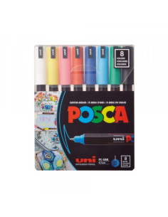 Marker Uni SET PC-1MR POSCA /0.7mm 8 KOM osnovne boje