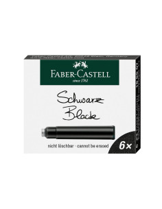 Patrone za naliv pero Faber Castell 1/6 crna 185507