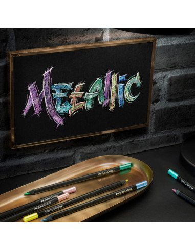 Drvene bojice Faber Castell Black Edition 1/12 metalik 116415