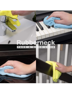 Mikrofiber krpa Rubberneck 32x32 plava/žuta 2