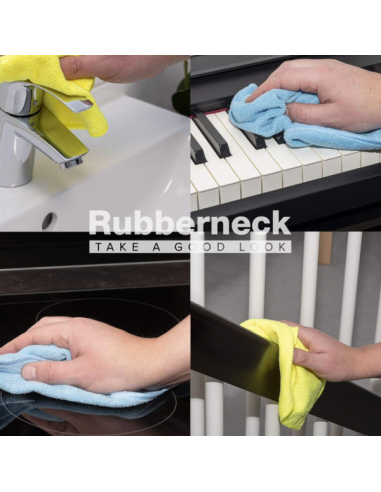 Mikrofiber krpa Rubberneck 32x32 plava/žuta