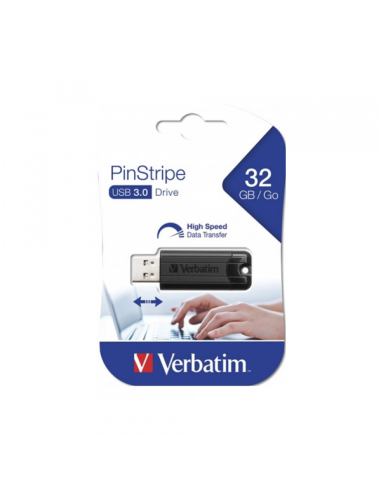 Flash USB 32GB Verbatim 3.0 PinStripe