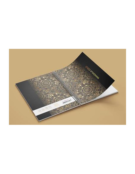 Sveska A4 Mandala gold spirala sk 100l (HL)