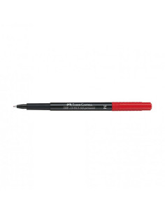 Flomaster OHP M 1mm Faber Castell crveni 07494